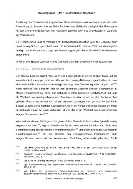 Gutachten "PPP im öffentlichen Hochbau" - Band 2 ... - BMVBS