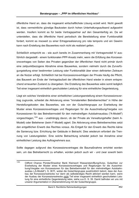 Gutachten "PPP im öffentlichen Hochbau" - Band 2 ... - BMVBS