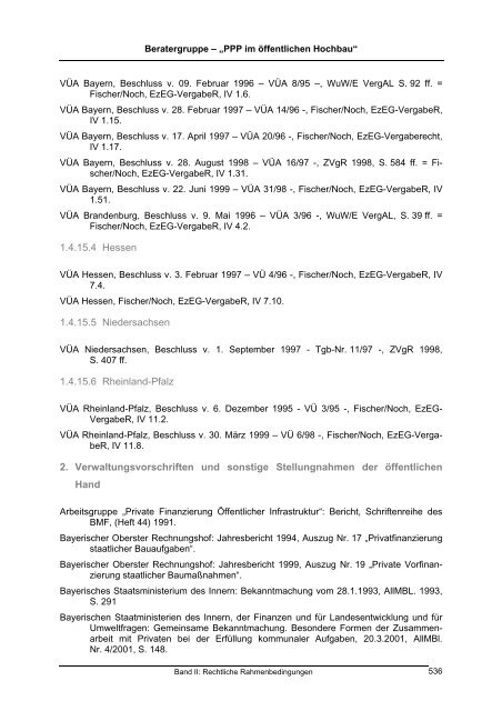 Gutachten "PPP im öffentlichen Hochbau" - Band 2 ... - BMVBS