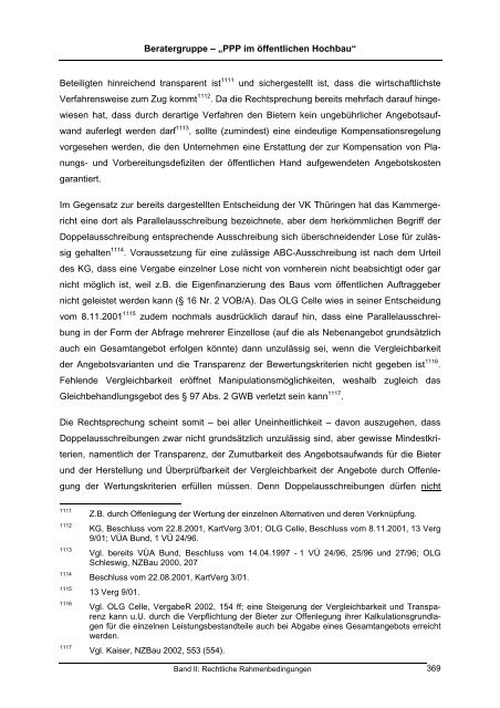 Gutachten "PPP im öffentlichen Hochbau" - Band 2 ... - BMVBS