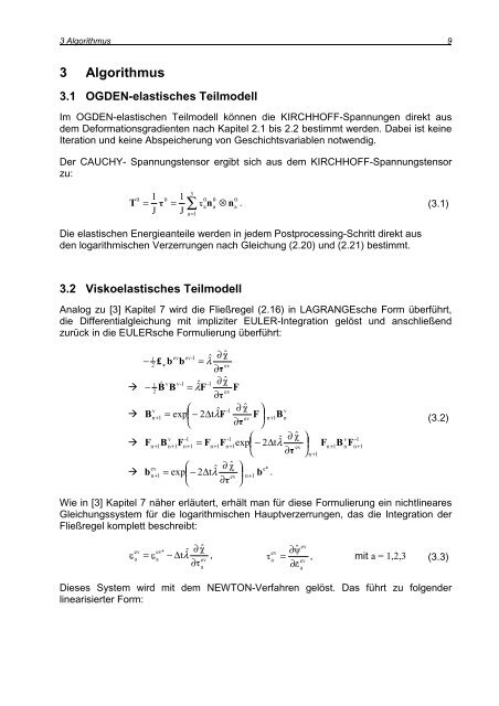 Ein viskoelastisches Stoffmodell zur Simulation gummiartiger ...