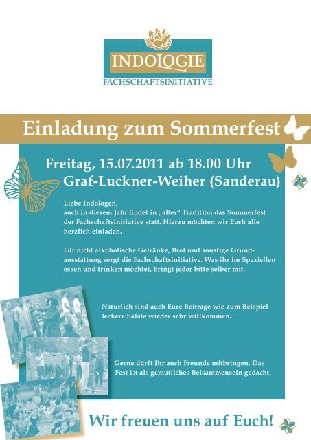 Einladung zum Sommerfest