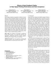 Effects of Hand Feedback Fidelity on Near Space Pointing ...