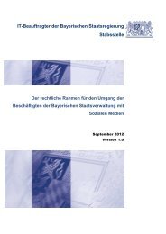 Rechtlicher Rahmen - Der IT-Beauftragte der Bayerischen ...