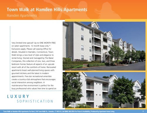 Town Walk at Hamden Hills Apartments Printable Brochure ...