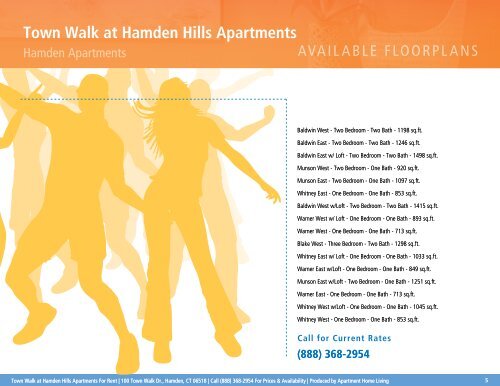Town Walk at Hamden Hills Apartments Printable Brochure ...