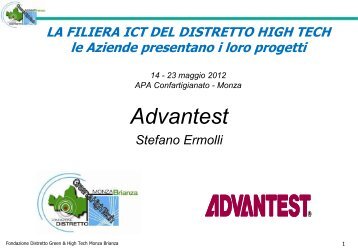 Advantest - Distretto Green and High Tech Monza Brianza