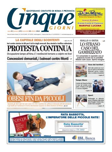 PROTESTA CONTINUA - Cinque Quotidiano