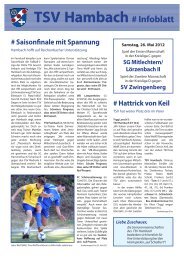 Infoblatt vom 26. Mai 2012 - TSV Hambach