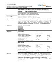 Heisshärtendes Epoxidharzsystem auf Basis von Araldit LY 564 / Härter HY 2954