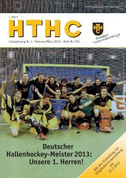 Deutscher Hallenhockey-Meister 2013 - Harvestehuder Tennis- und ...