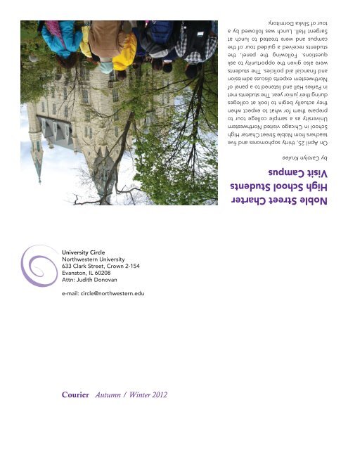 Fall/Winter 2012 (pdf) - Northwestern University