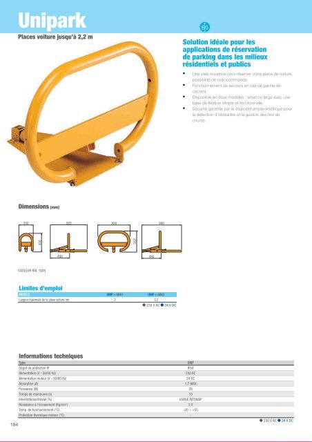 Catalogue Came 2012 en .pdf - Motorisation Plus