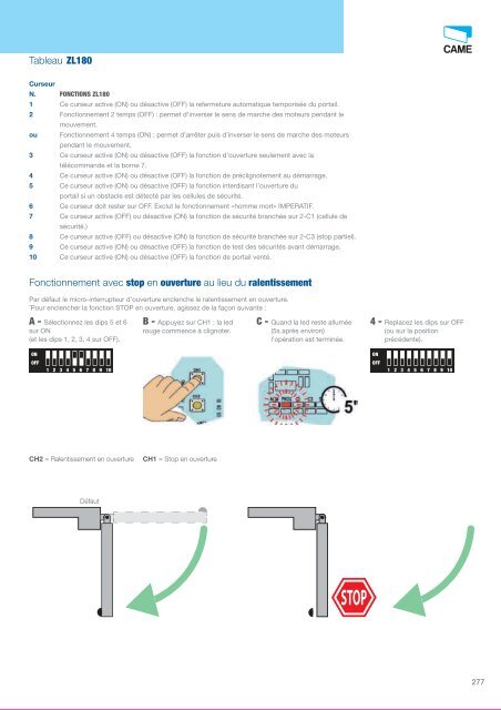 Catalogue Came 2012 en .pdf - Motorisation Plus