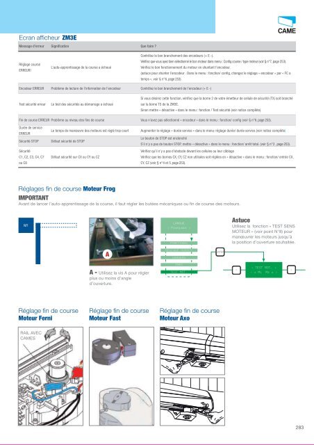 Catalogue Came 2012 en .pdf - Motorisation Plus