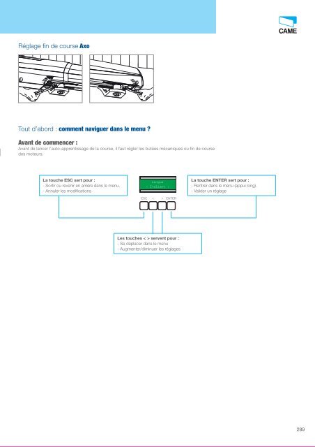 Catalogue Came 2012 en .pdf - Motorisation Plus