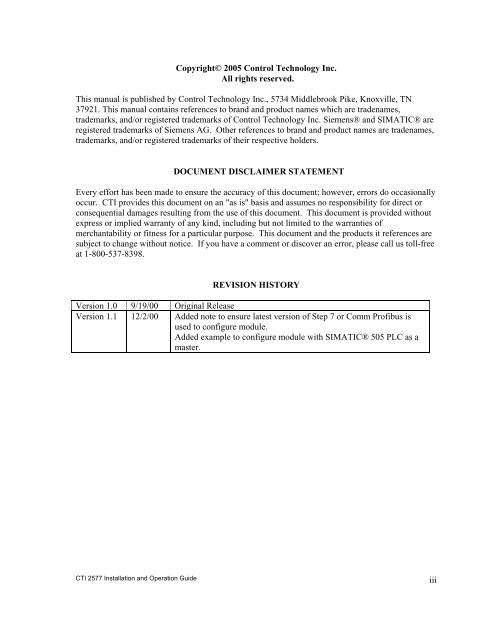 2577 Profibus DP Slave Adapter.pdf - Logic, Inc.