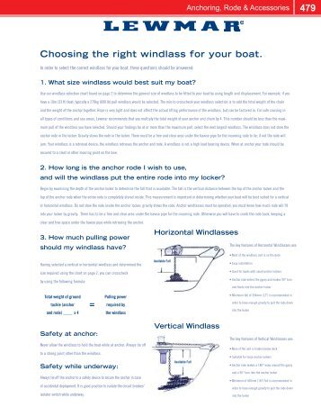 Anchoring, Rode & Accessories - Paynes Marine Group