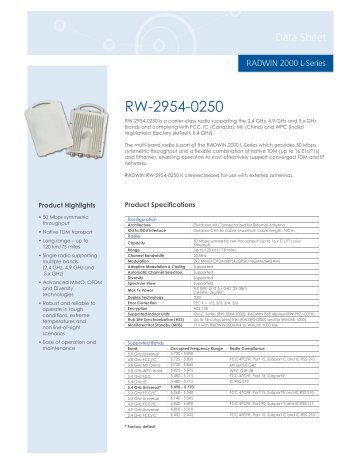 RW-2954-0250 - Radwin