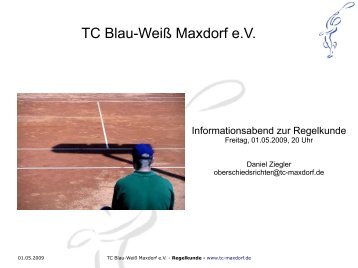 TC Blau-Weiß Maxdorf e.V. - Tennisclub Blau-Weiß Maxdorf