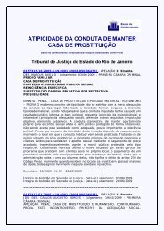 atipicidade da conduta de manter casa de prostituição - Tribunal de ...