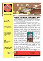 Club - Zeitung - TSG Bürgel Tennis