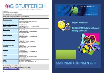 Saisonmitteilungen 2011.pdf - SG-Stupferich Tennis