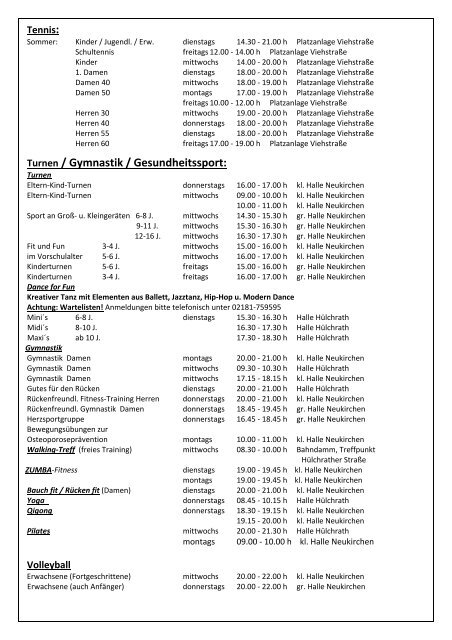 Leichtathletik - Sportgemeinschaft Neukirchen-Hülchrath e.V.