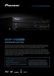 BDP-V6000 Professional Blu-ray Disc Player