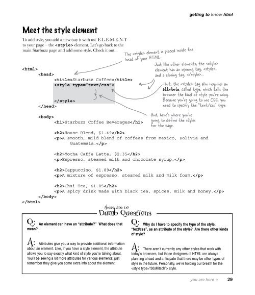 Head First HTML with CSS