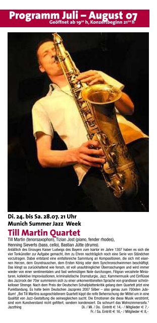 Hannes Beckmann Alvin Queen - Jazzclub Unterfahrt