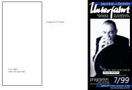 programm - Jazzclub Unterfahrt