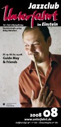 Guido May & Friends - Unterfahrt