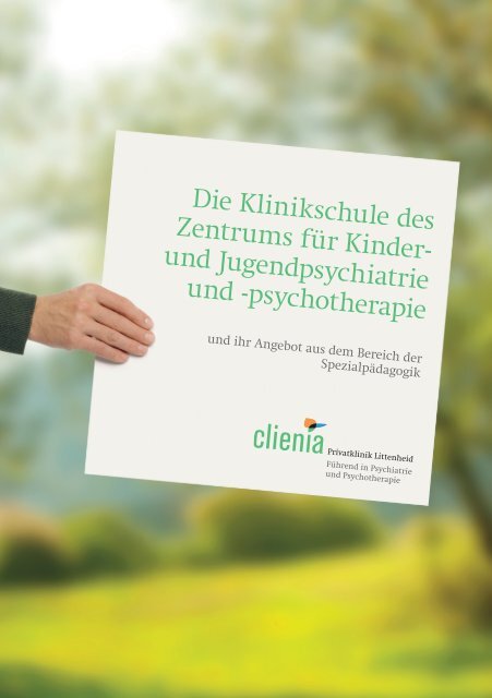 Die Klinikschule des Zentrums für Kinder- und Jugendpsychiatrie ...