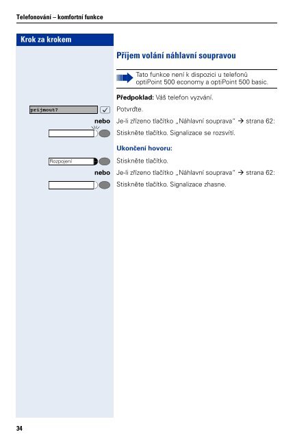 Návod optiPoint 500 - APENEX