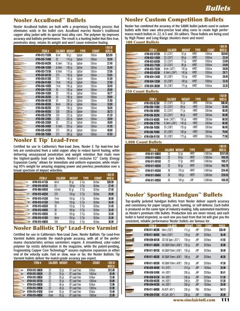 Sinclair 2013-A PDF - Brownells