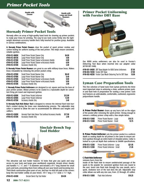 Sinclair 2013-A PDF - Brownells