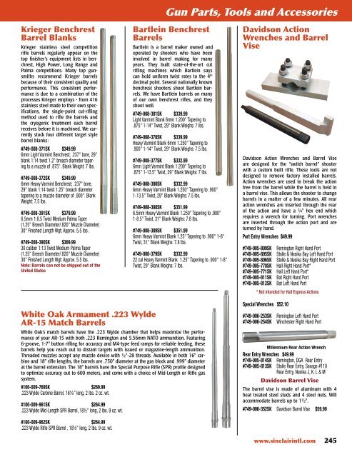 Sinclair 2013-A PDF - Brownells