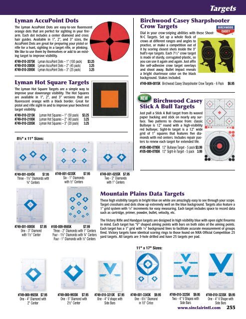 Sinclair 2013-A PDF - Brownells