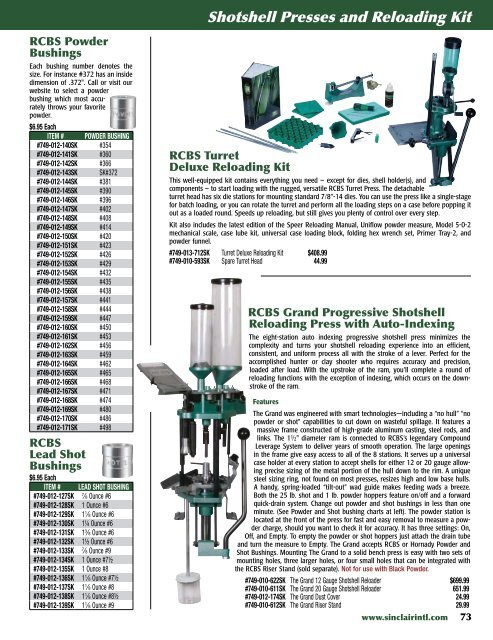 Sinclair 2013-A PDF - Brownells