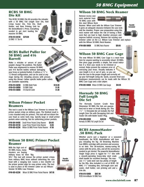 Sinclair 2013-A PDF - Brownells