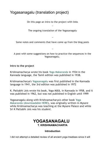 YOGASANAGALU - Brihaspati.net