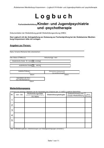 Kinder- und Jugendpsychiatrie und -psychotherapie - Ärztekammer ...