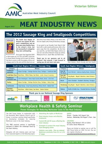 VIC Aug 2012 - Australian Meat Industry Council