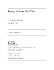 Design of Sheet Pile Walls (815 KB) - CED Engineering