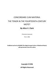 CONCORDARE CUM MATERIA: THE TENOR IN THE ... - DIAMM