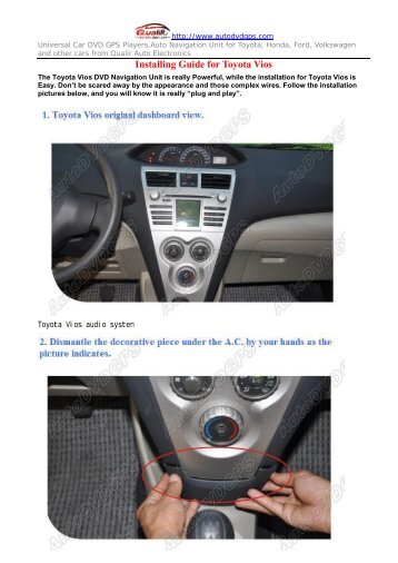 Installing Guide for Toyota Vios - AutoDVDGPS.com