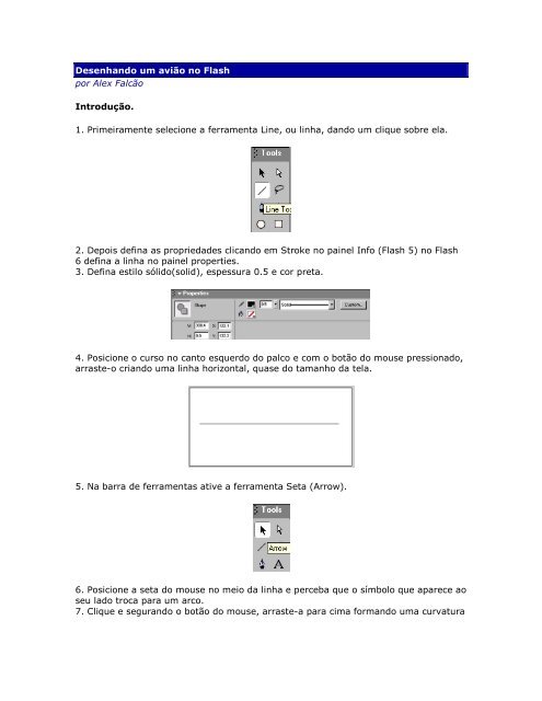Desenhando um avião no Flash por Alex Falcão Introdução. 1 ...
