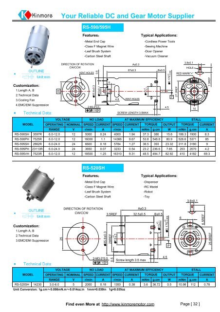 Your Reliable DC and Gear Motor Supplier - Koco Motion GmbH