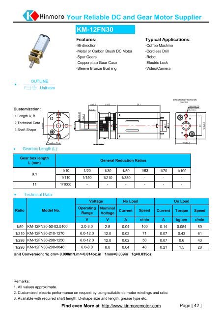 Your Reliable DC and Gear Motor Supplier - Koco Motion GmbH